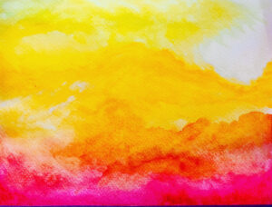 Acuarela abstracta con transiciones de color