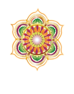 Imagen digital de mandala solar