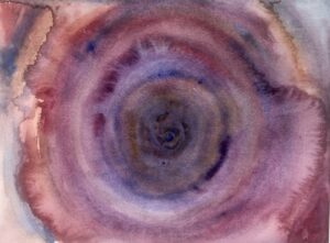 Acuarela abstracta con transiciones de color